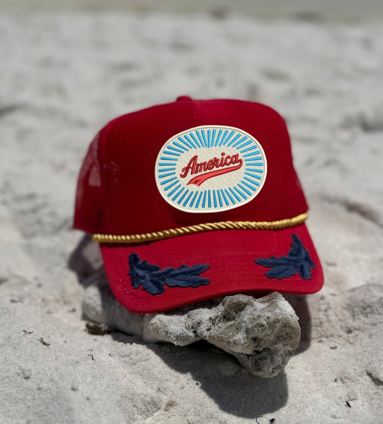 “America” Fireworks Trucker with Wings