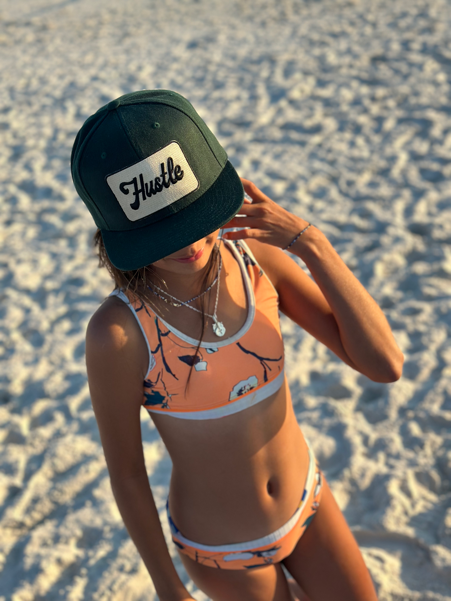 "HUSTLE" Patch Hat