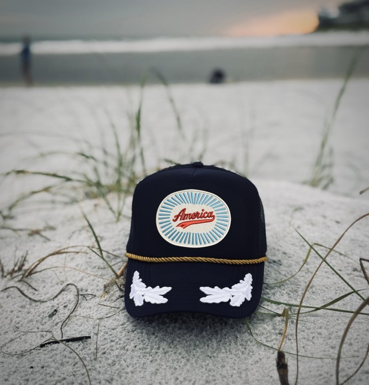 “America” Fireworks Trucker with Wings