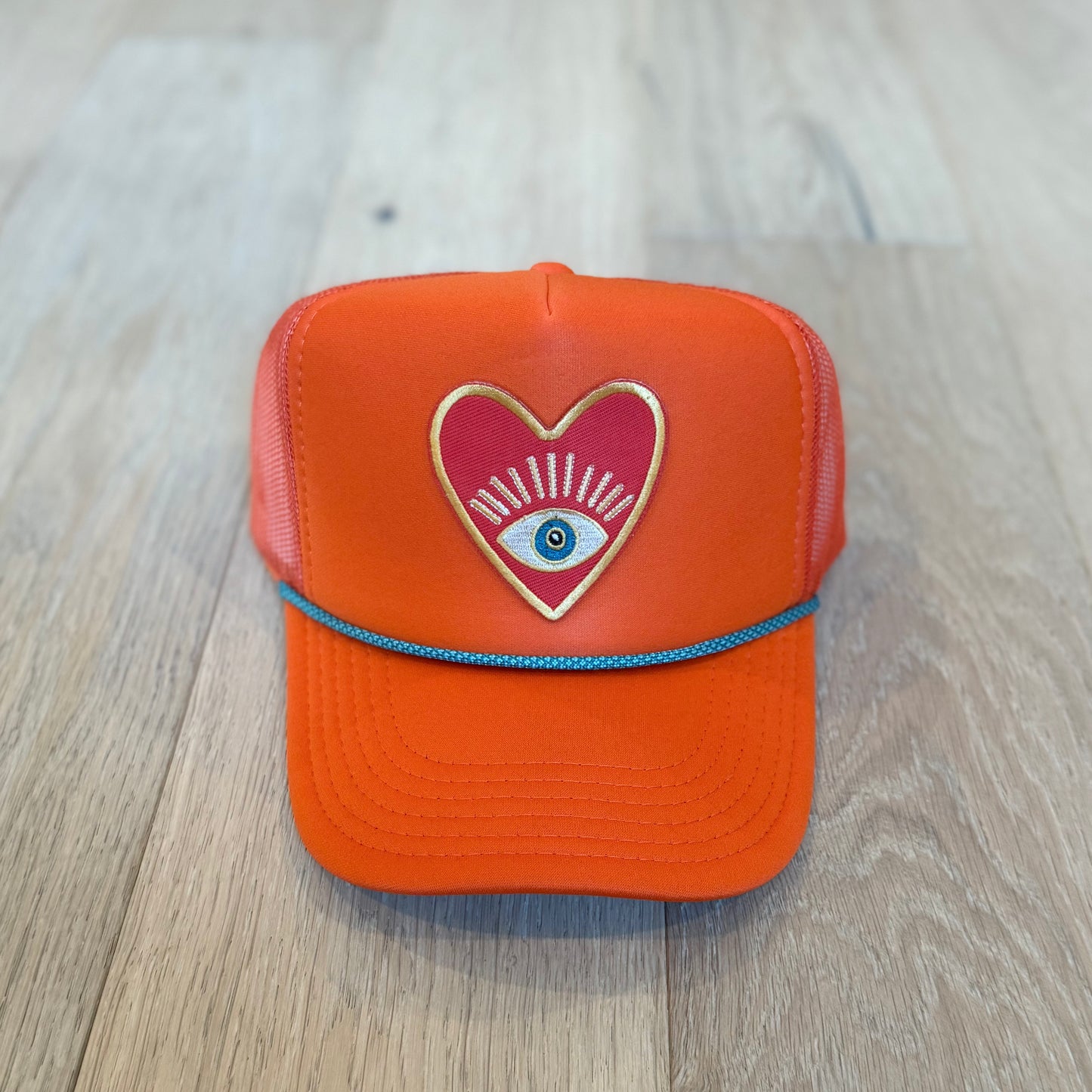 Heart Evil Eye Trucker