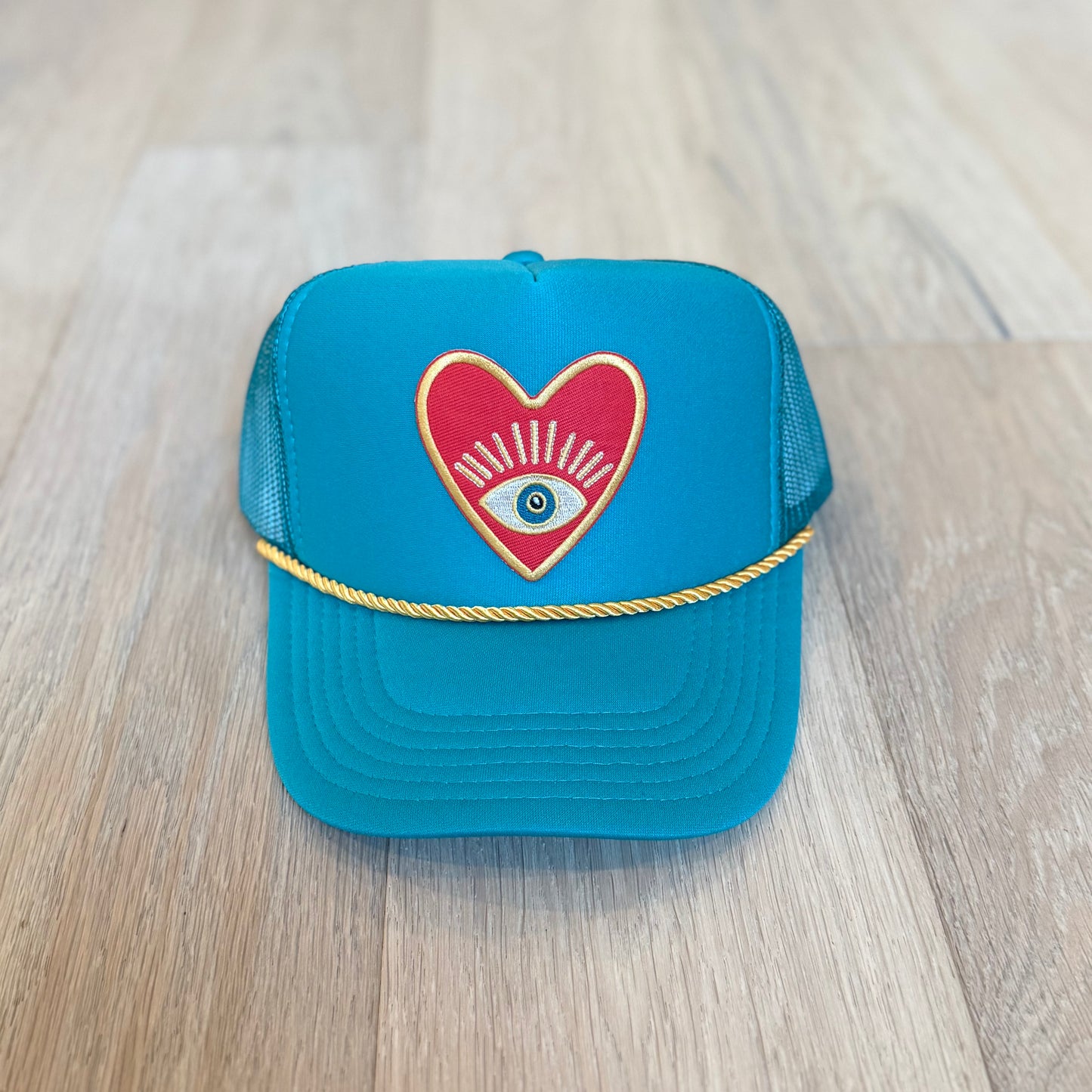 Heart Evil Eye Trucker