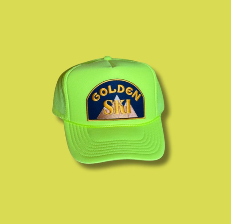 "GOLDEN SKI" Trucker Hat