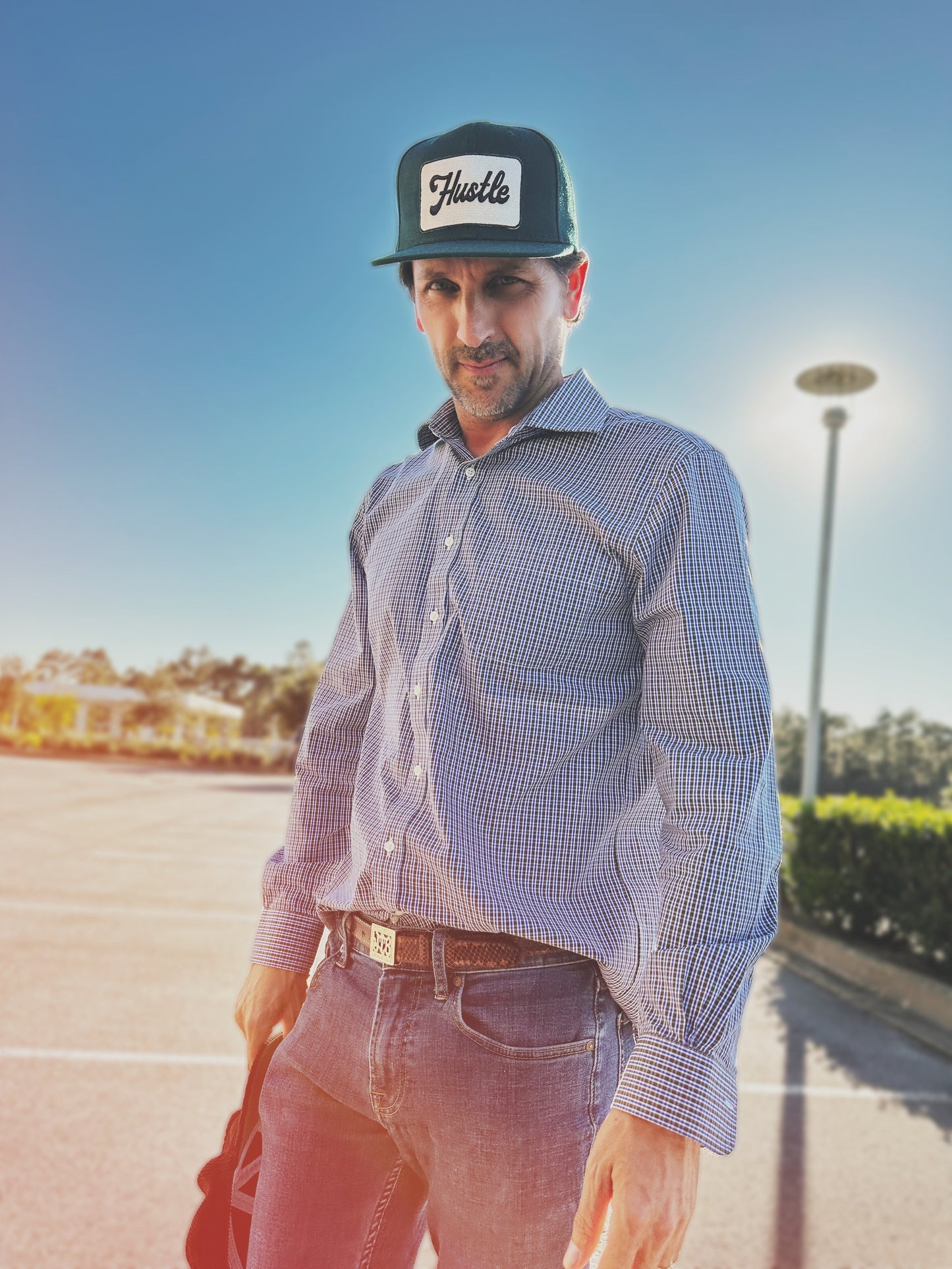 "HUSTLE" Patch Hat