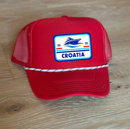 “CROATIA” Custom Designed Trucker Hat