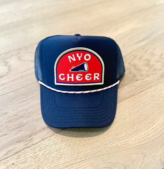 “NYO CHEER” trucker