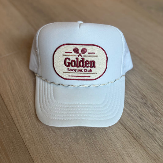 "GOLDEN RACQUET CLUB" Patch Hat