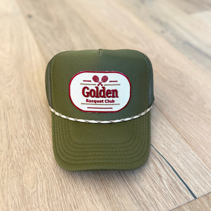 "GOLDEN RACQUET CLUB" Patch Hat