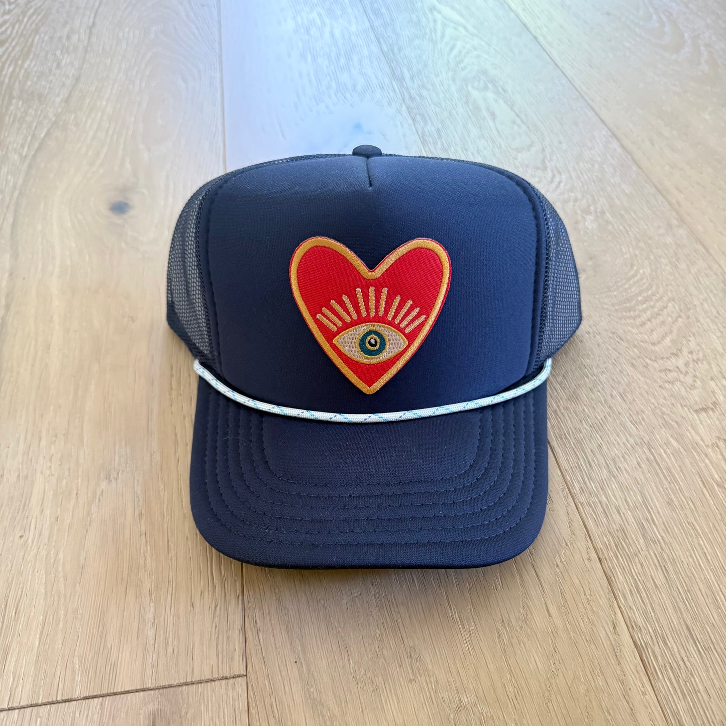 Heart Evil Eye Trucker