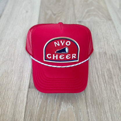 “NYO CHEER” trucker