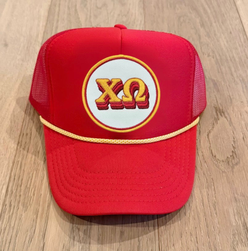 Chi O sorority trucker