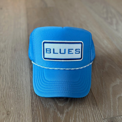 “BLUES” soccer trucker hat