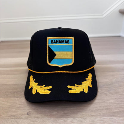 Bahamas Vintage Patch Captain Hat