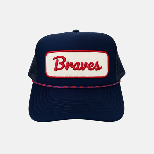 "Varsity Braves" Hat (Red and Ivory Patch)
