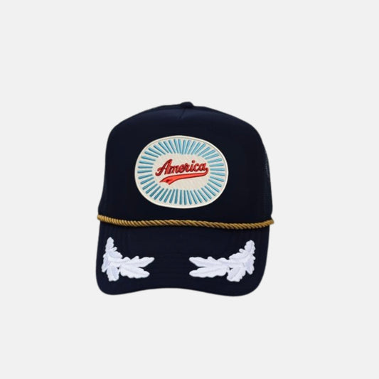 “America” Fireworks Trucker with Wings